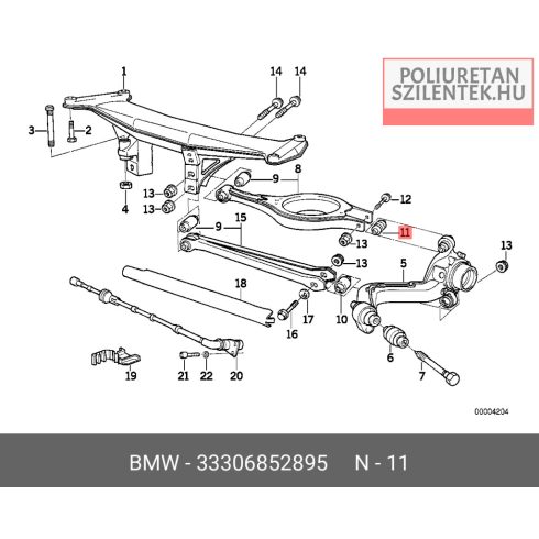 Hátsó csonkállvány GE-szem