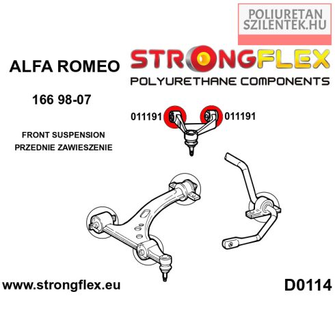 Első felső lengőkar szilent