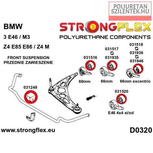 Első lengőkar hátsó szilent