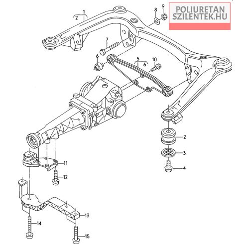Komplett futómű szilent készlet