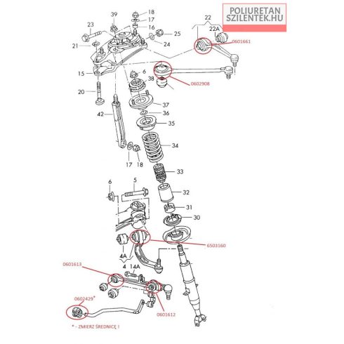 Első futómű szilent készlet