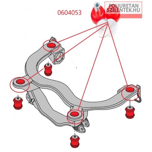 Hátsó futómű bölcső szilent