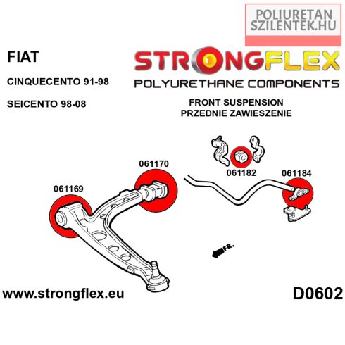 Stabilizátor rúd külső szilent