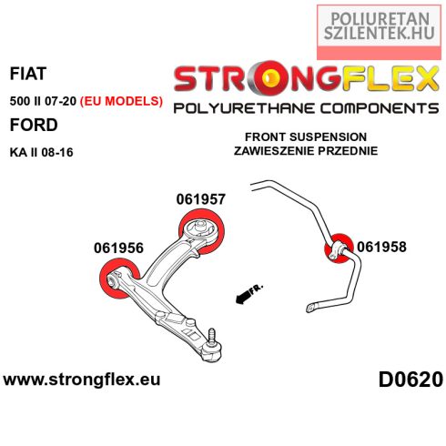 Első lengőkar elülső szilent