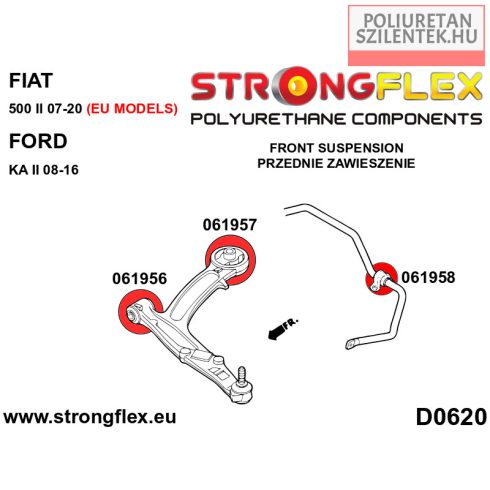 Első lengőkar hátsó szilent