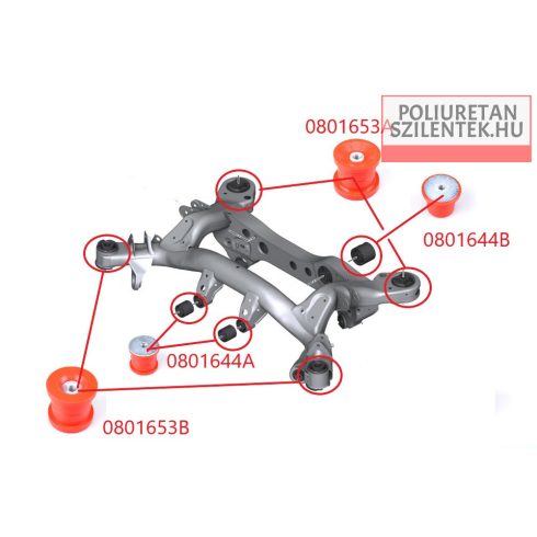 Differenciálmű szilent készlet