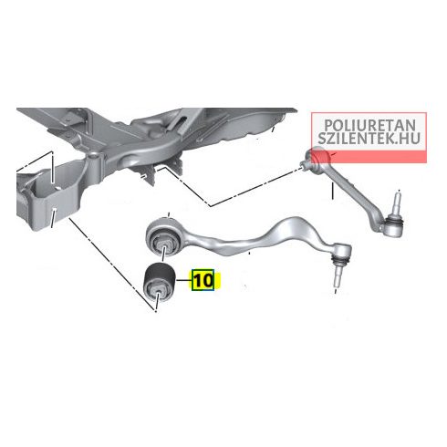 Első futómű elülső lengőkar szilent