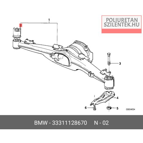 Hátsó híd szilent pár