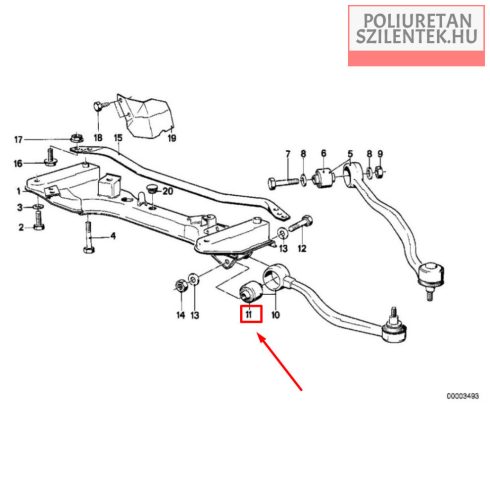 Első lengőkar szilent