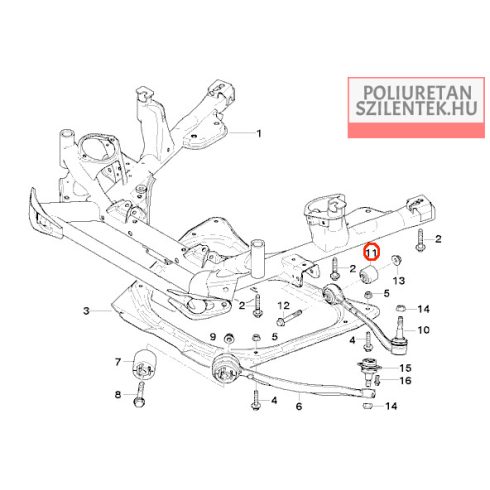 Első lengőkar szilent