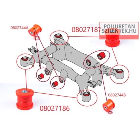 Komplett futómű szilent készlet