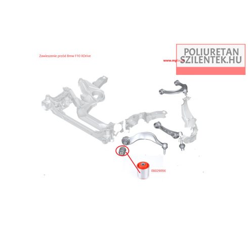 Első futómű elülső lengőkar belső szilent