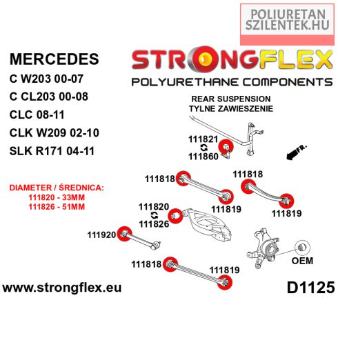 Hátsó stabilizátor szilent