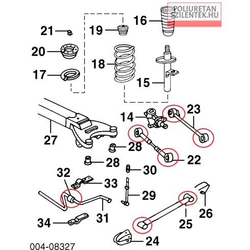 Komplett futómű szilent készlet