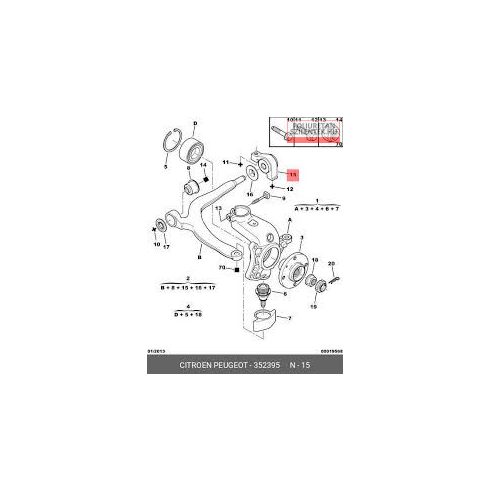 Első lengőkar hátsó szilent