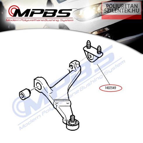 Első lengőkar hátsó szilent