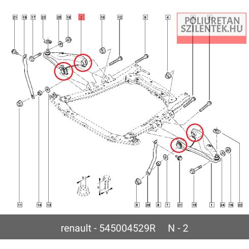 Első lengőkar szilent
