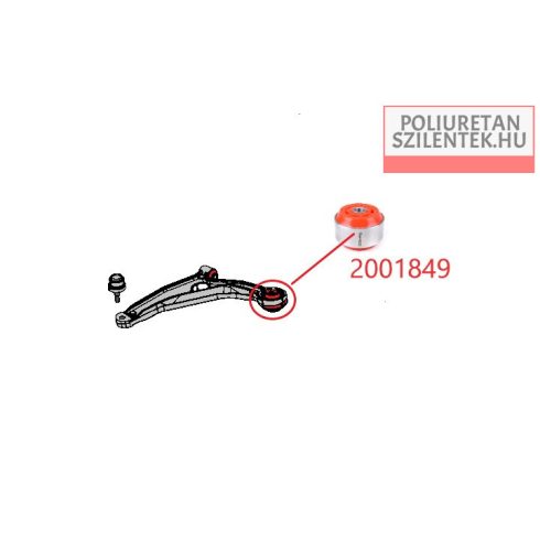 Első lengőkar hátsó szilent