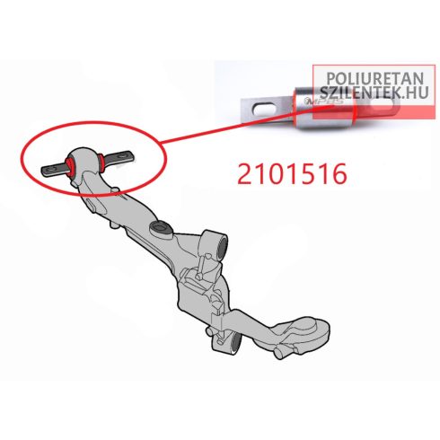 Hátsó hosszlengőkar elülső szilent