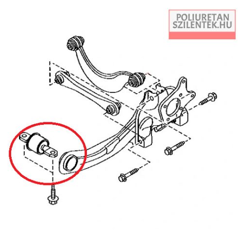 Hátsó hosszlengőkar szilent