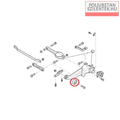 Hátsó hosszlengőkar szilent