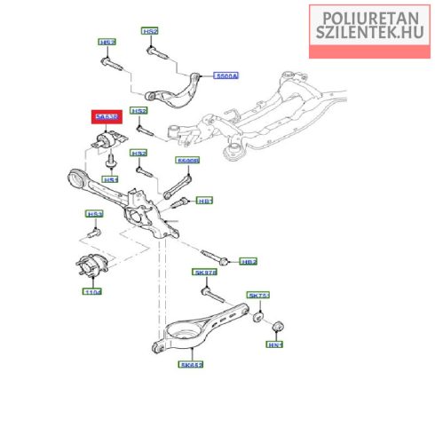 Hátsó hosszlengőkar szilent pár