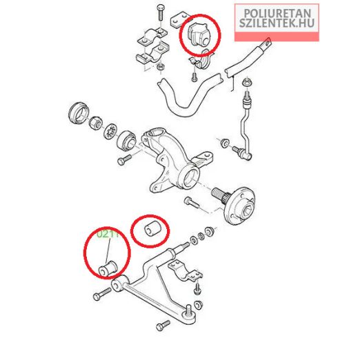 Komplett futómű szilent készlet
