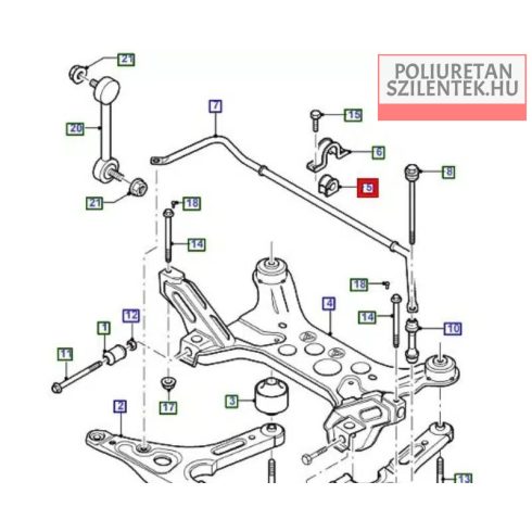 Első stabilizátor szilent