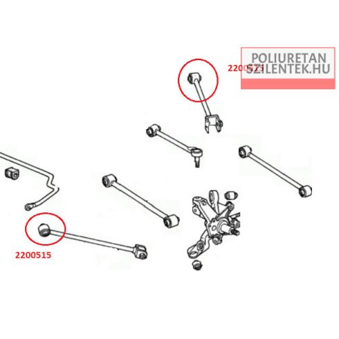 Hátsó lengőkar szilent