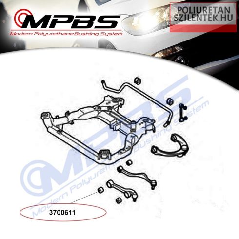Első alsó elülső lengőkar belső szilent