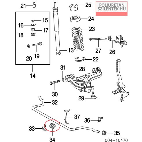 Első stabilizátor szilent