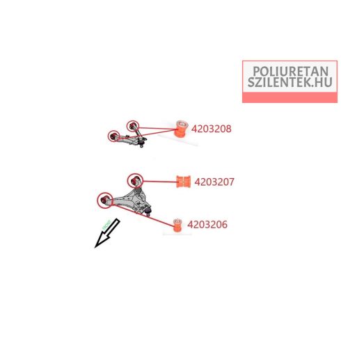 Első futómű szilent készlet 