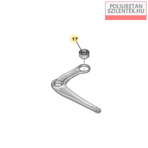 Első lengőkar hátsó szilent