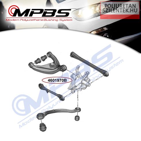 Hátsó felső lengőkar külső szilent