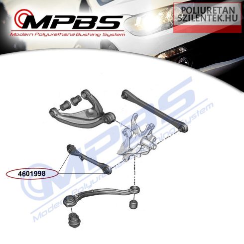 Hátsó nyomtávrúd szilent