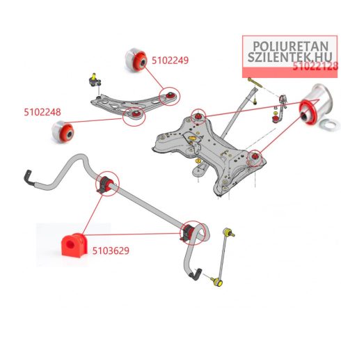 Első futómű szilent készlet