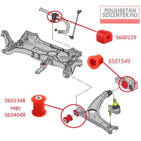 Első futómű szilent készlet