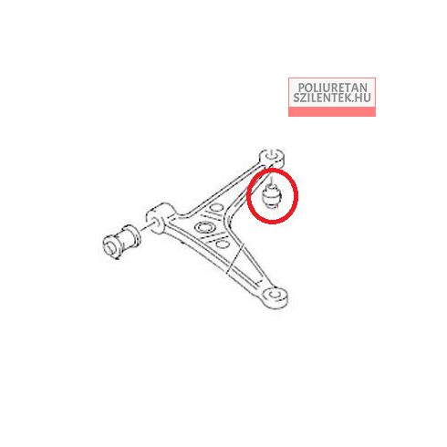 Első lengőkar hátsó szilent pár
