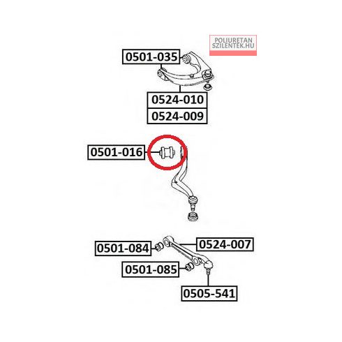 Első alsó hátsó lengőkar szilent pár