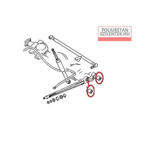 Hátsó hosszlengőkar szilent szett