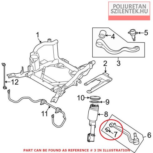 Első alsó elülső lengőkar szilent 