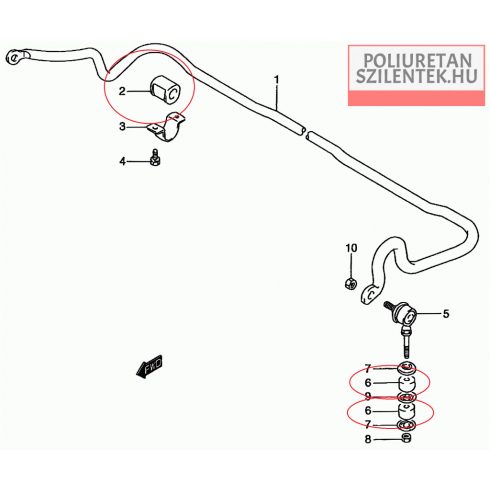 Komplett futómű szilent készlet